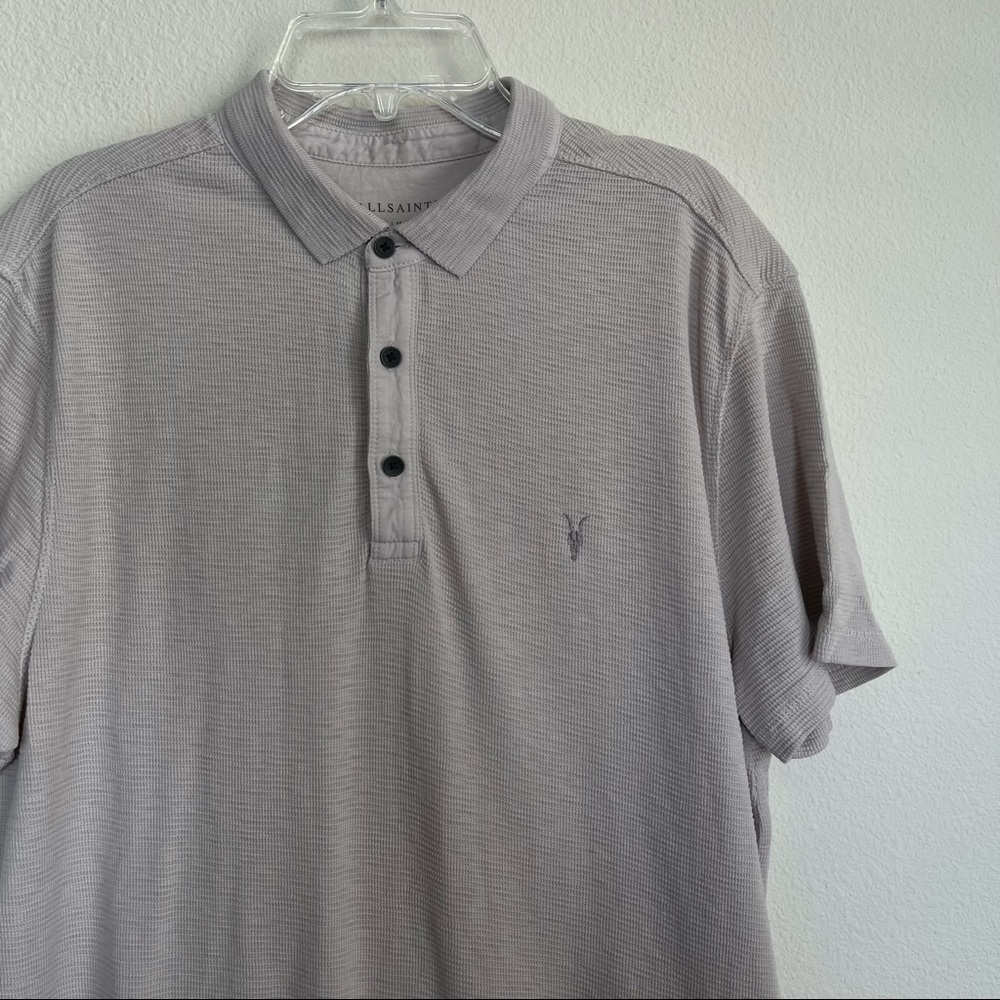 All Saints Short Sleeve Polo Shirt